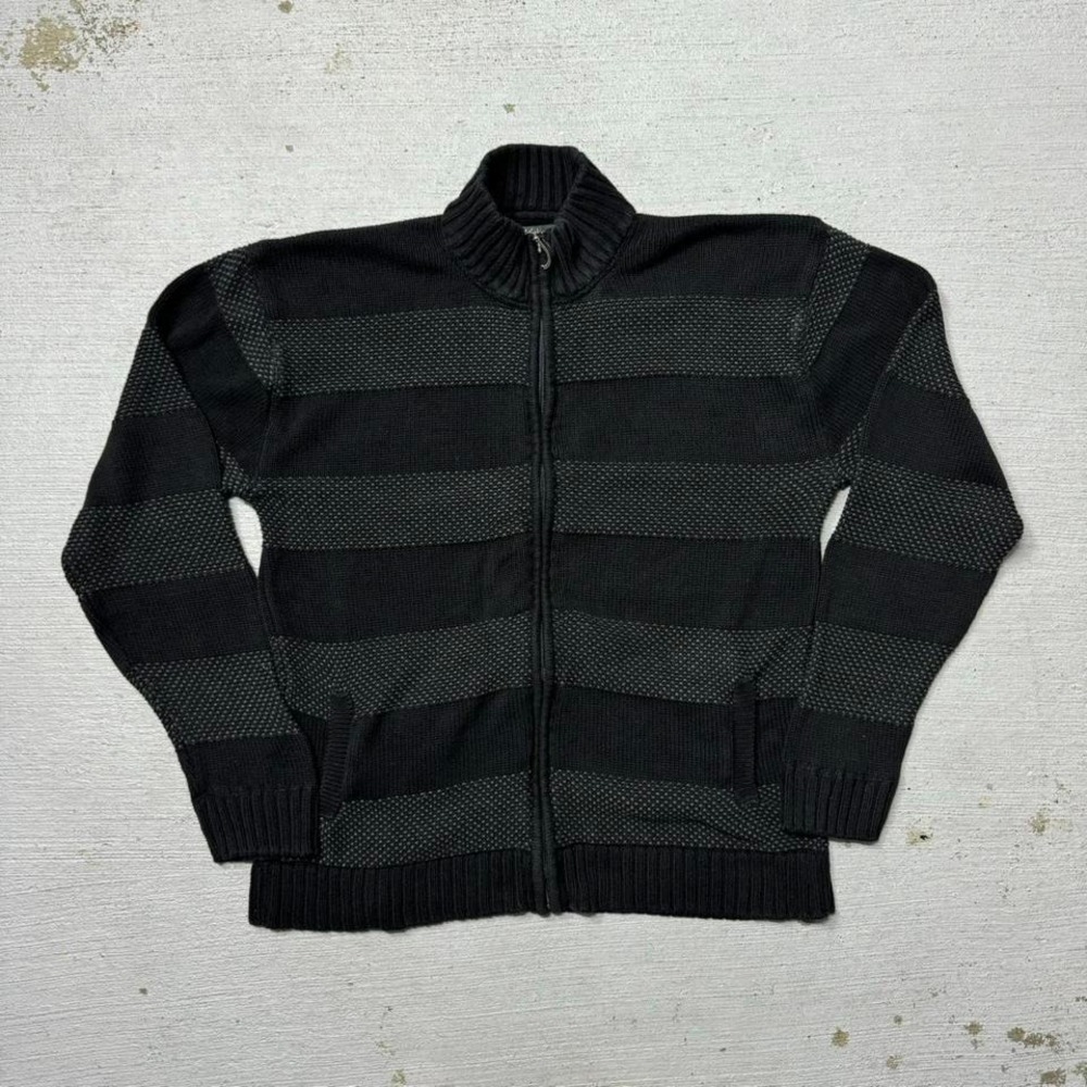 Method Zipup Striped Knit Sweater‎ Size XL
